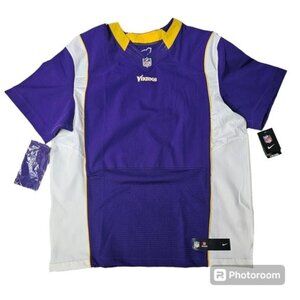Nike NFL Vikings 2012 On Field Jersey Sz 3X 5G Blank Minnesota Football NWT